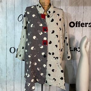 ALI MILES ArtTo Wear Tunic Top XL